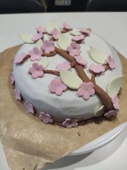 gâteau fleurs de sakura